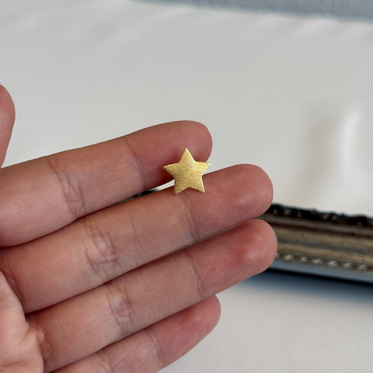 Aros Estrellas Satinadas