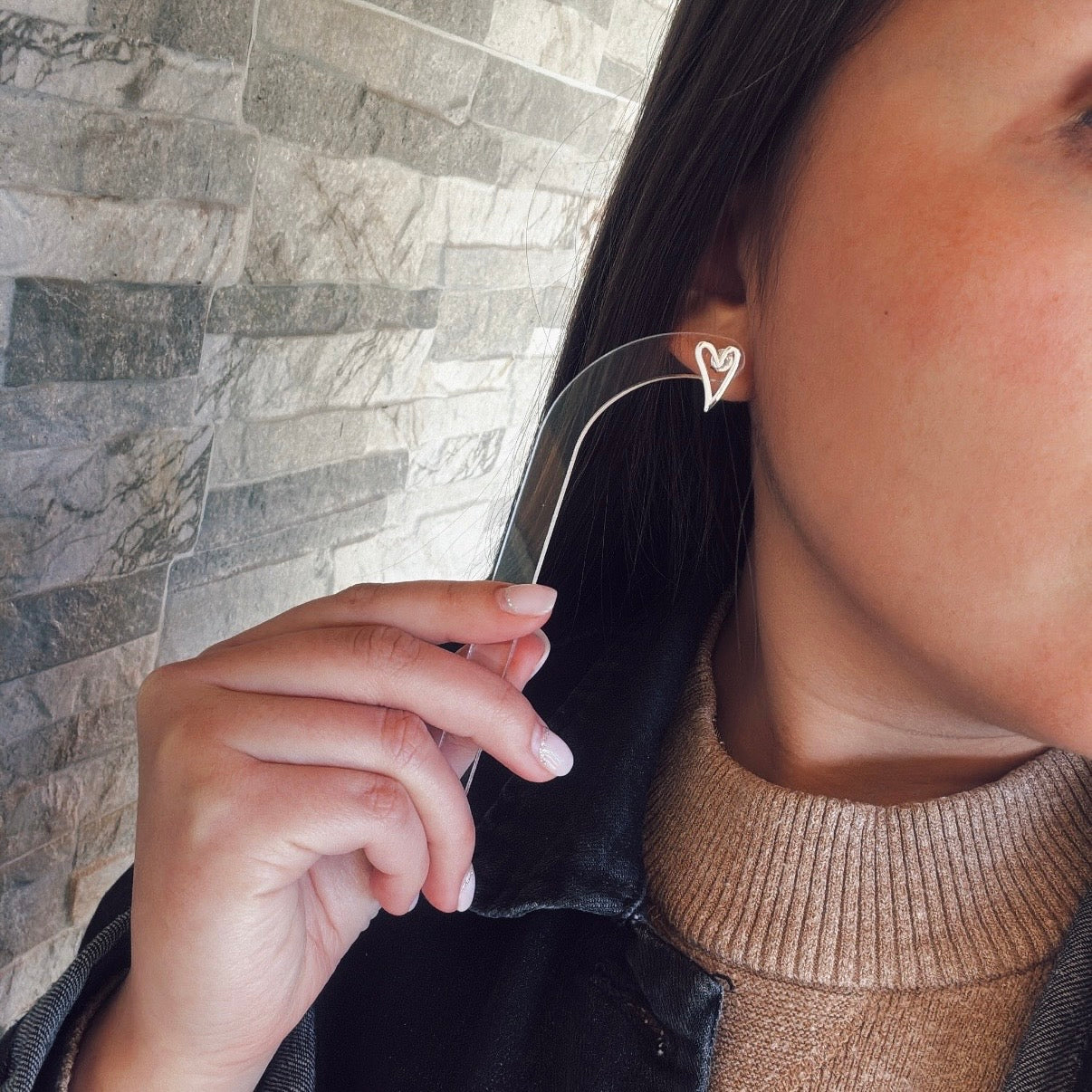 Aros Corazón Calado