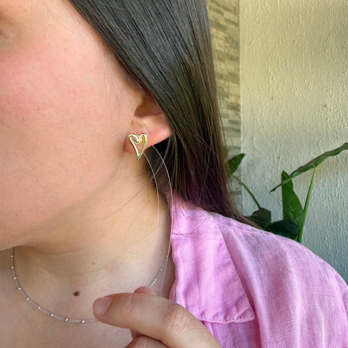 Aros Corazón Calado