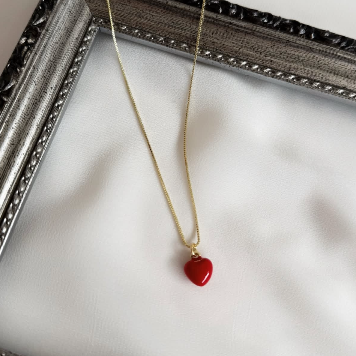 Collar Corazón Esmaltado