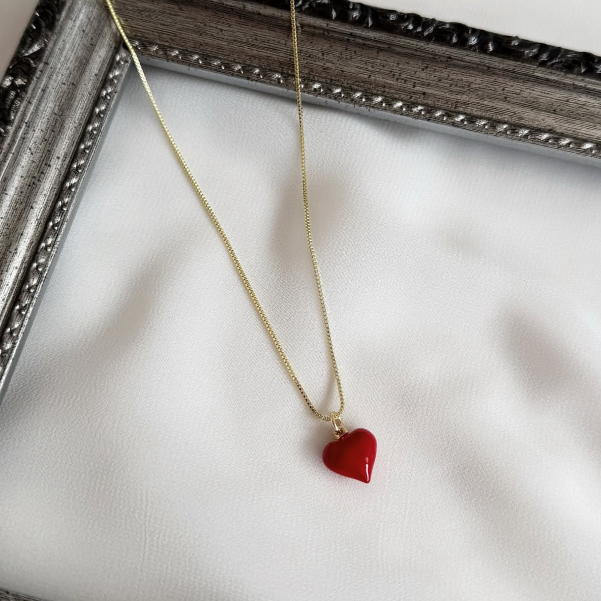 Collar Corazón Esmaltado