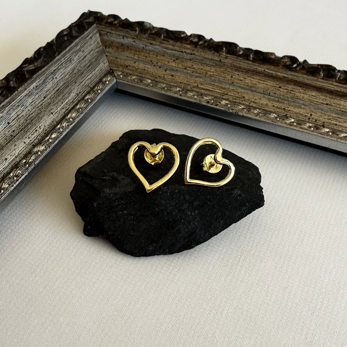 Aros Corazón Calado