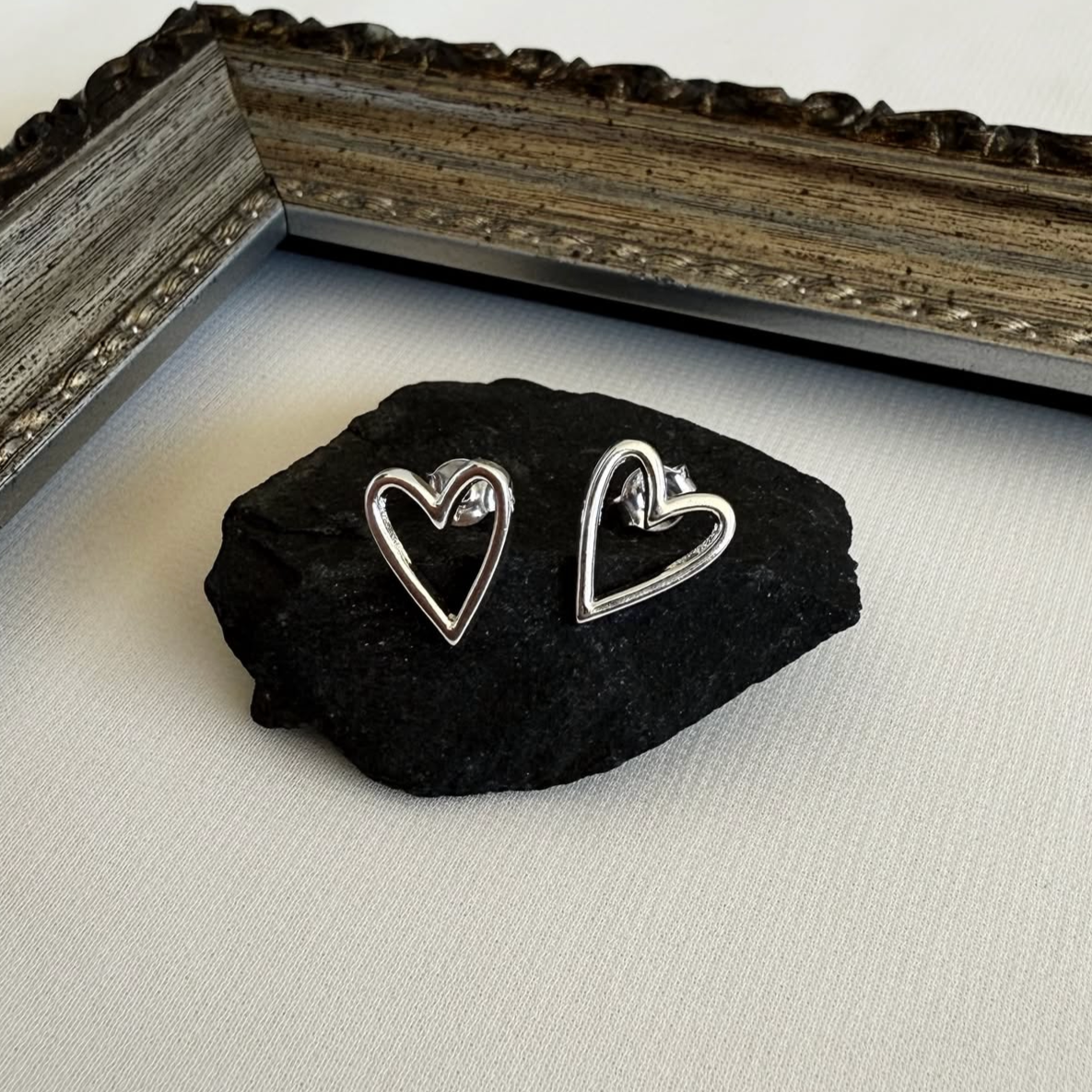 Aros Corazón Calado