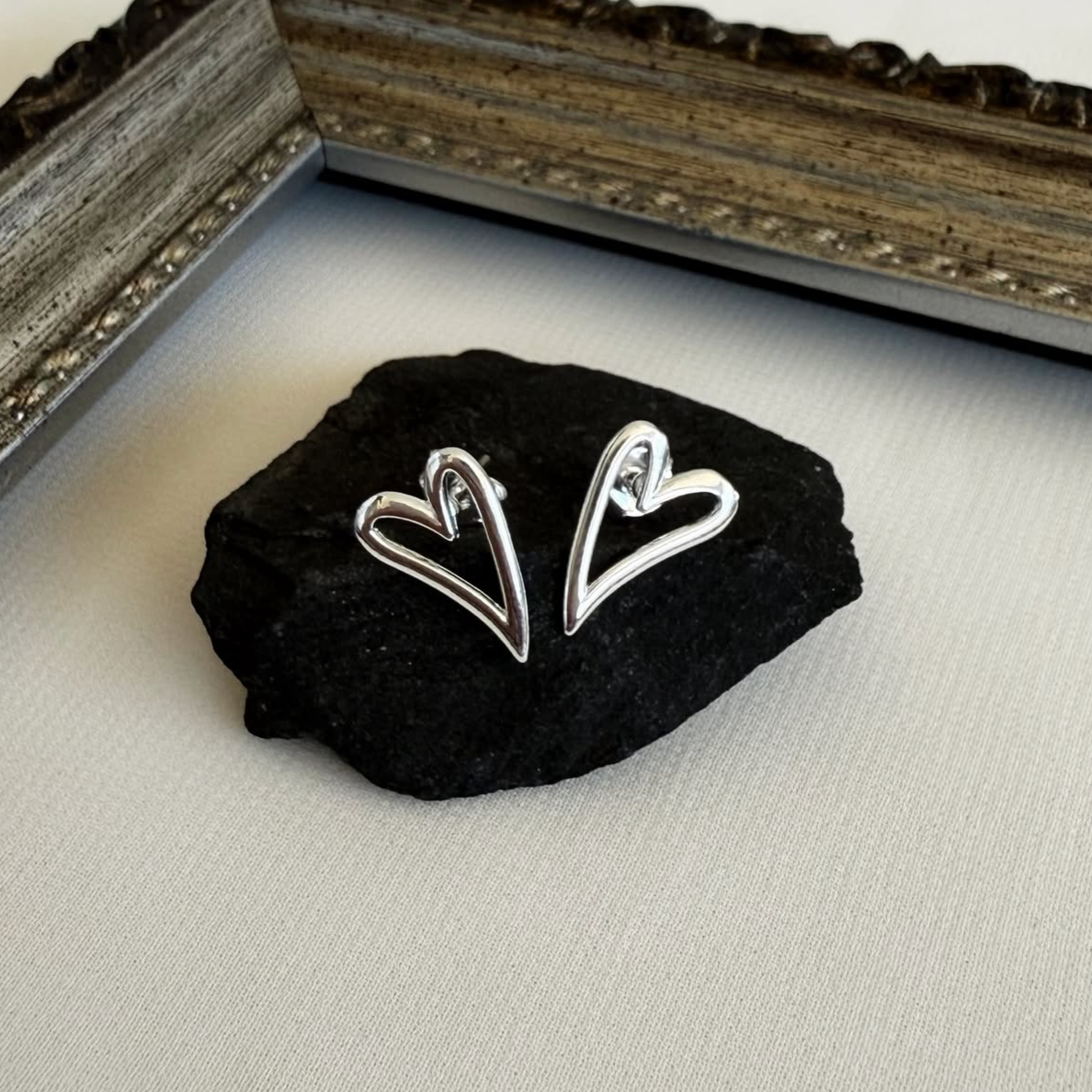 Aros Corazón Calado