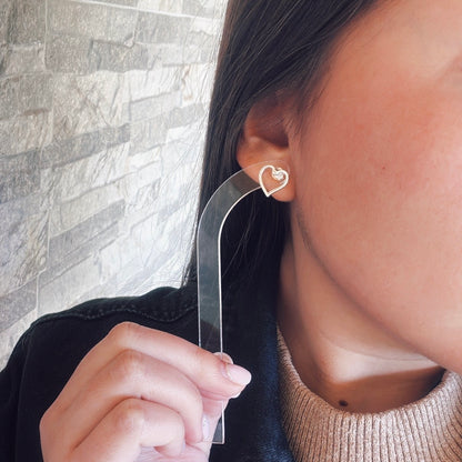 Aros Corazón Calado