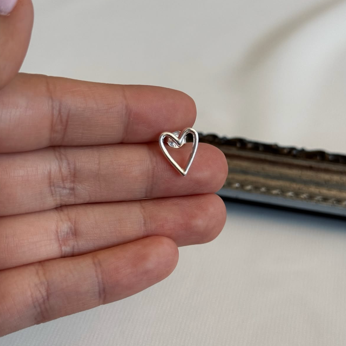 Aros Corazón Calado