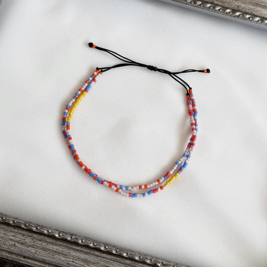 Pulsera Ajustable Miyuki Delica - Multicolores