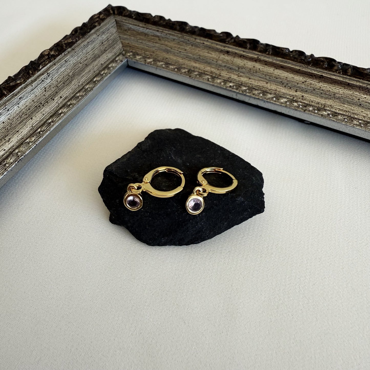 Argollas Circón Rosa