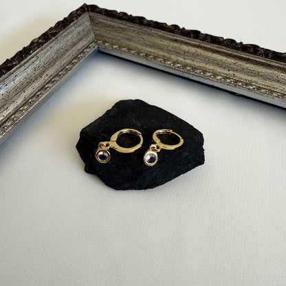 Argollas Circón Rosa