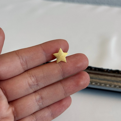 Aros Estrellas Satinadas