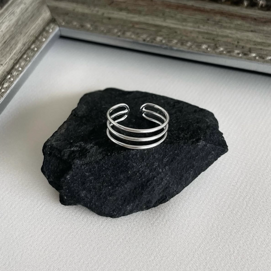 Anillo Midi Triple