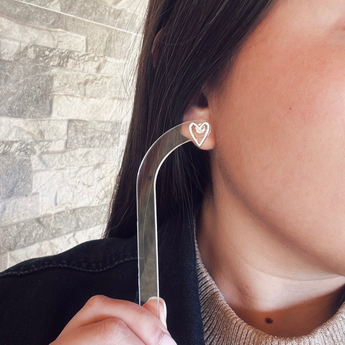 Aros Corazón Calado
