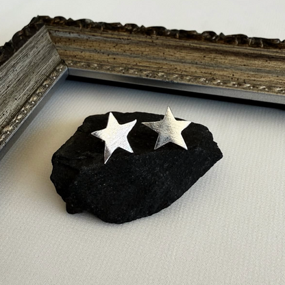 Aros Estrellas Satinadas