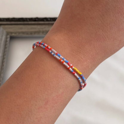 Pulsera Ajustable Miyuki Delica - Multicolores