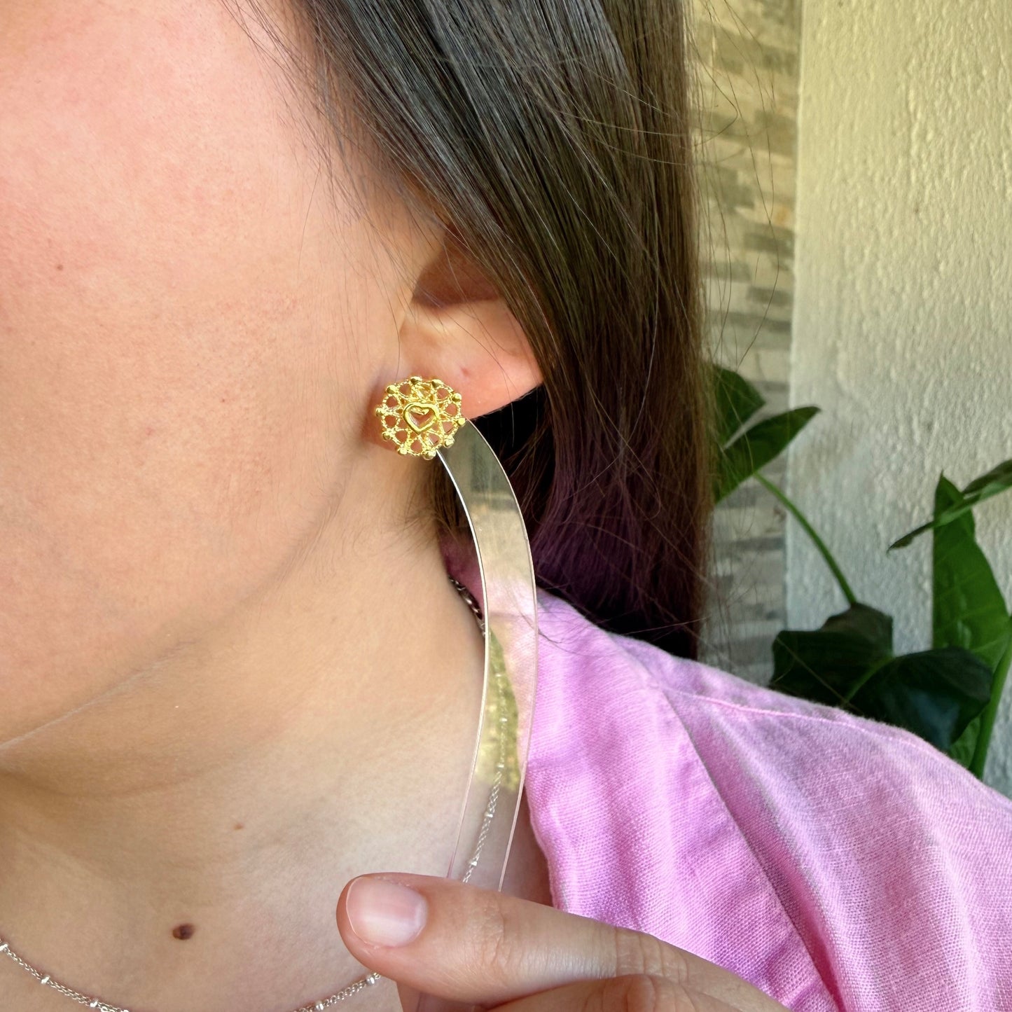 Aros Corazón Mandala