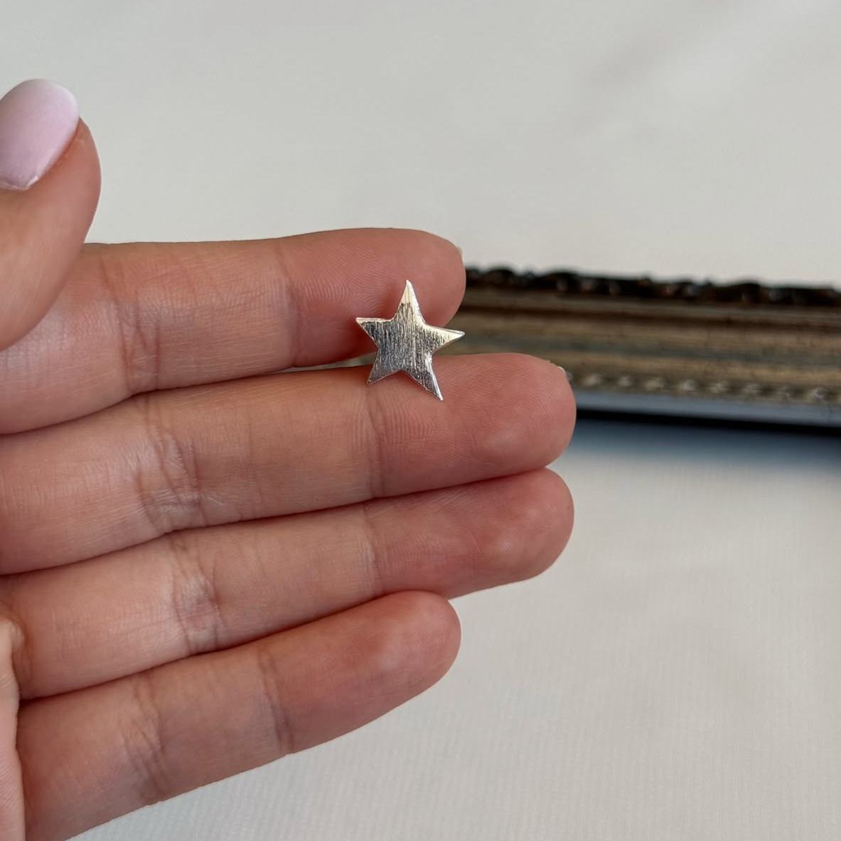 Aros Estrellas Satinadas