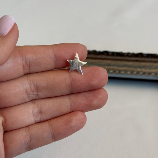 Aros Estrellas Satinadas