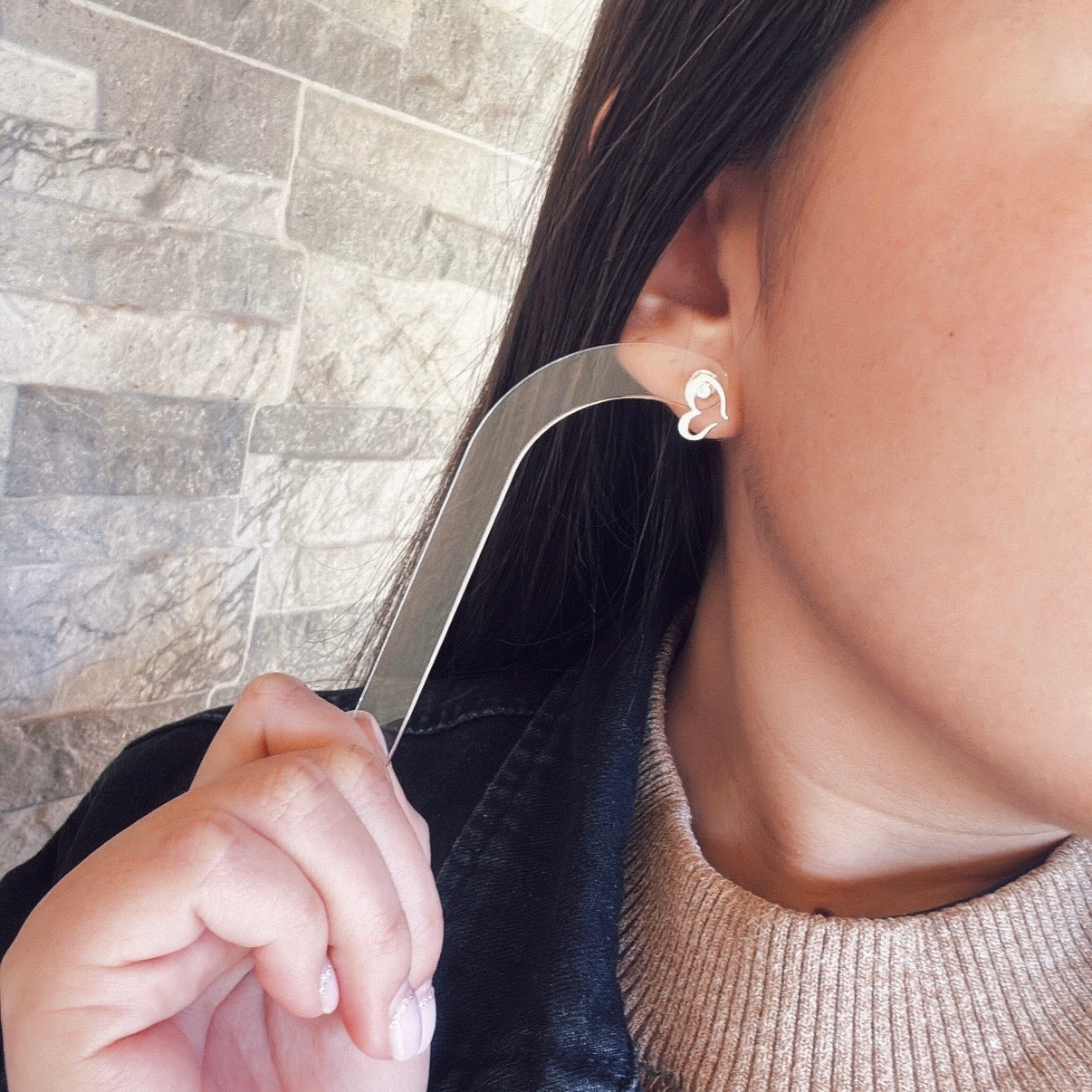 Aros Corazón Circón