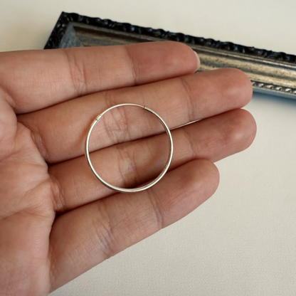 Argollas Lisas 25 mm