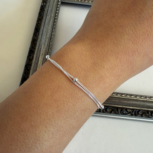 Pulsera Doble con Esferas