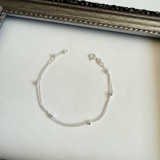 Pulsera Doble con Esferas