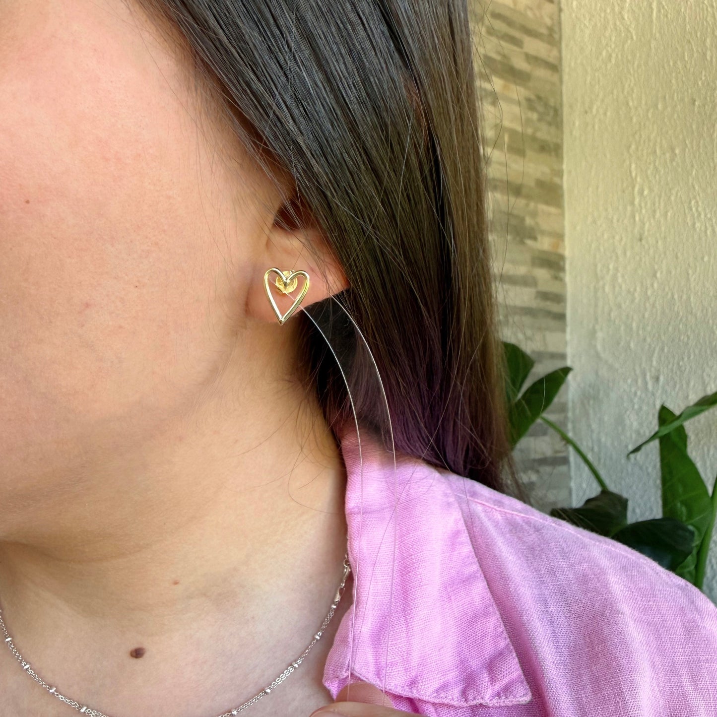 Aros Corazón Calado