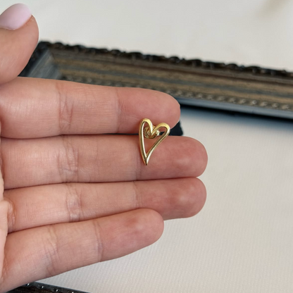 Aros Corazón Calado