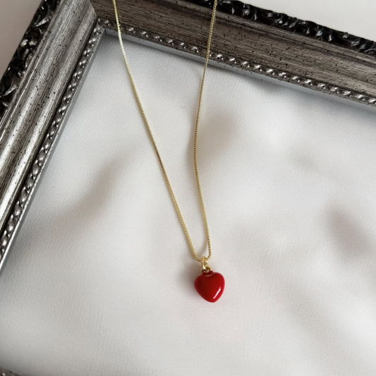 Collar Corazón Esmaltado