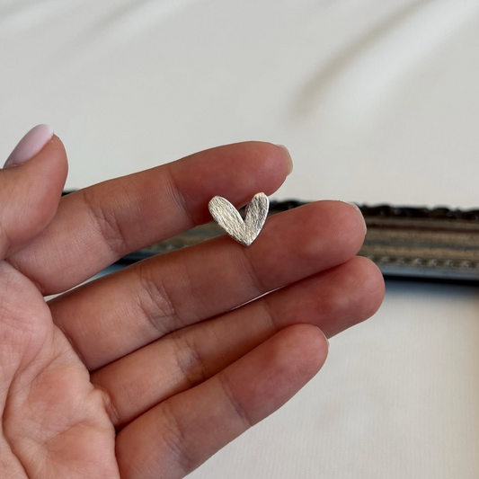 Aros Corazón Satinado