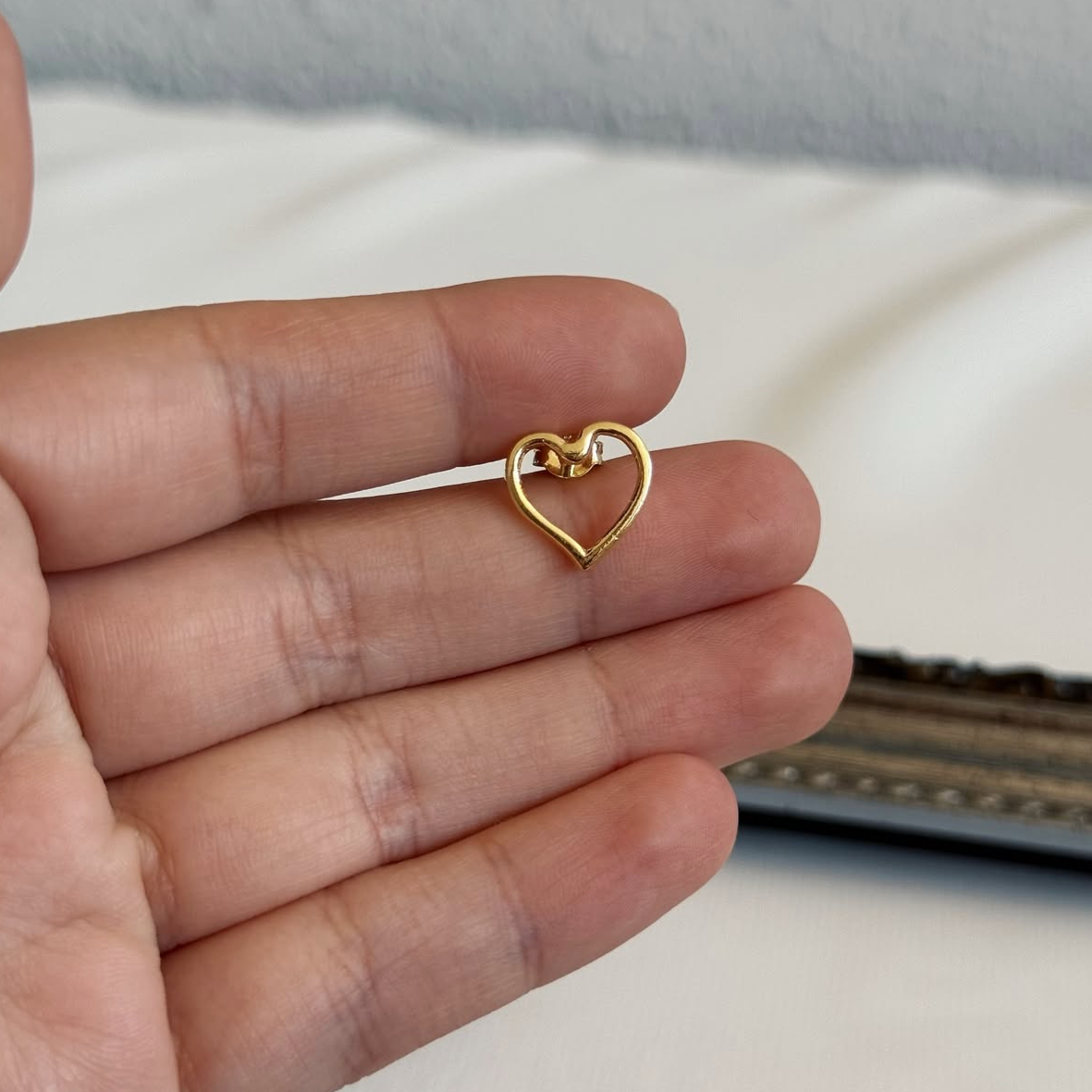 Aros Corazón Calado