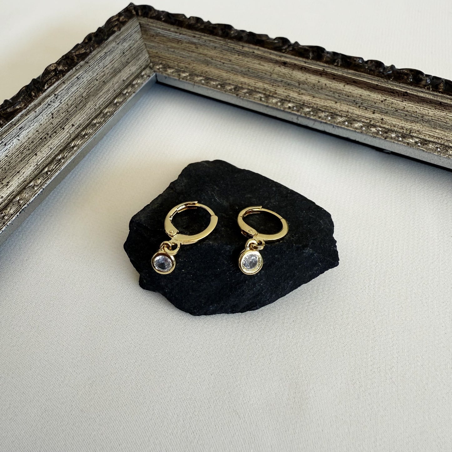 Argollas Circón Blanco