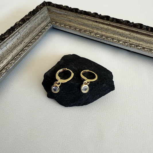 Argollas Circón Blanco