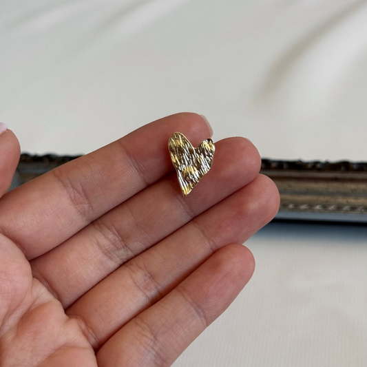 Aros Corazón Satinado