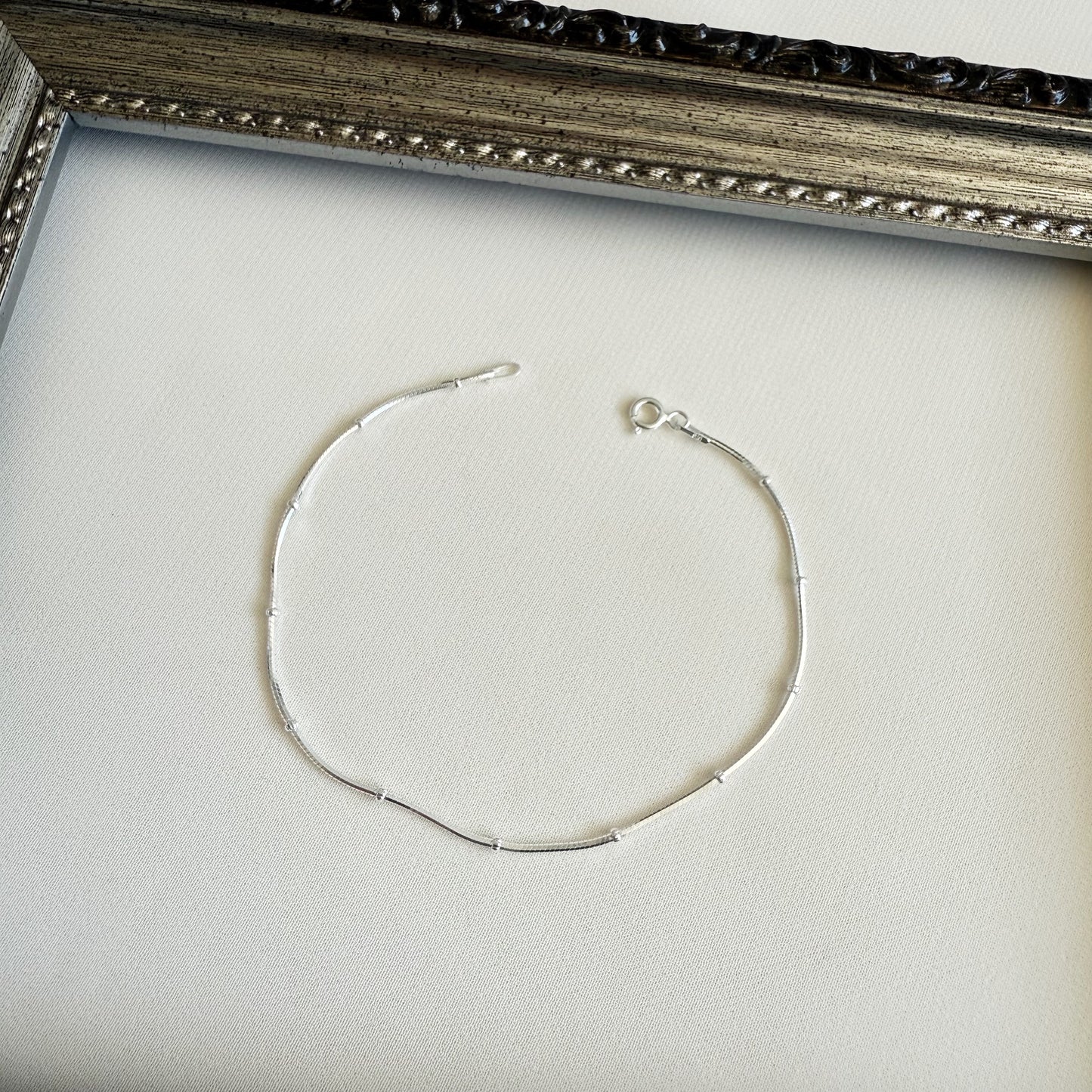 Pulsera con Esferas Achatadas